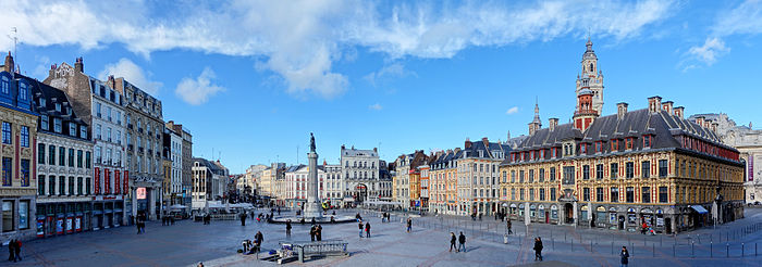 Place du Général Charles de Gaulle de la ville de Lille.